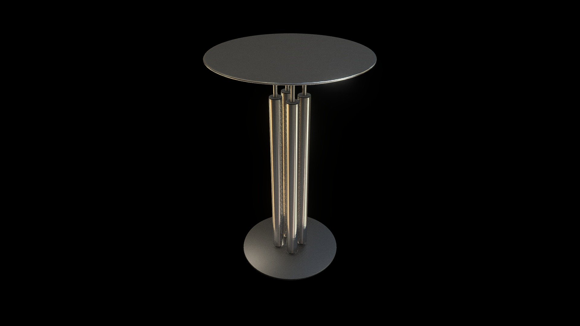 Bistro Stand-up Table (High-Poly) 3d model