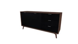 Liberty City Buffet Walnut & Black