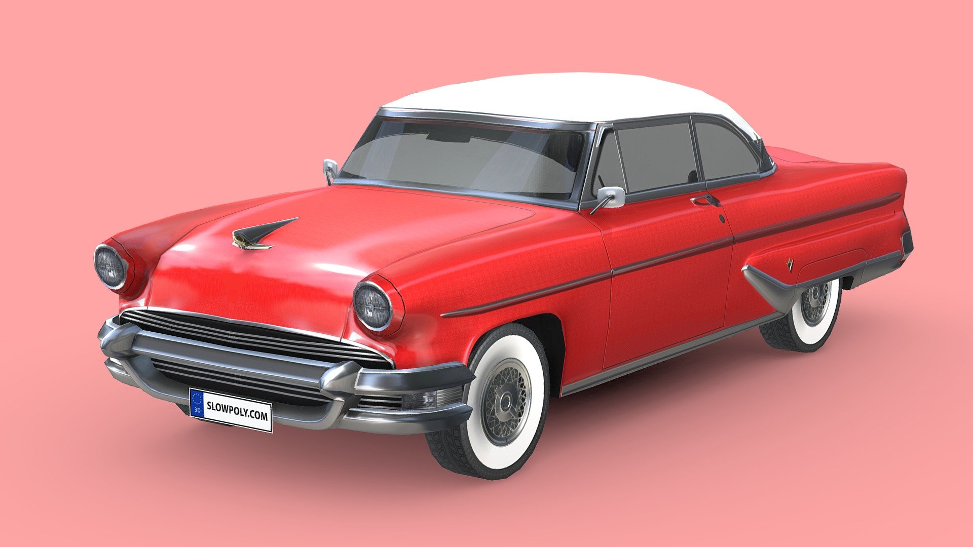 Lincoln Capri Hardtop Coupe 1955 3d model