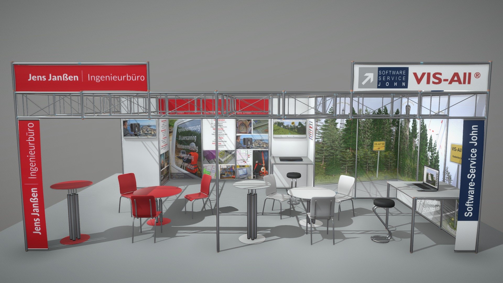 Planung Intergeo Messestand 2018 (Version 1) 3d model