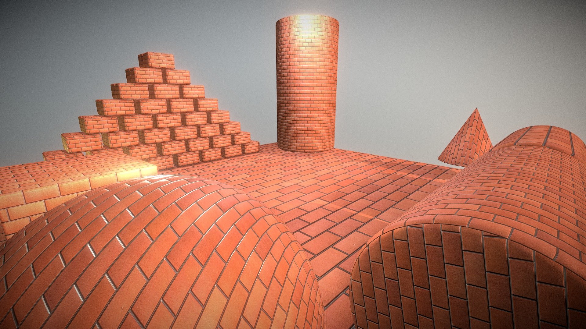 Brick Wall 1 | Texture Set (9) 3d model