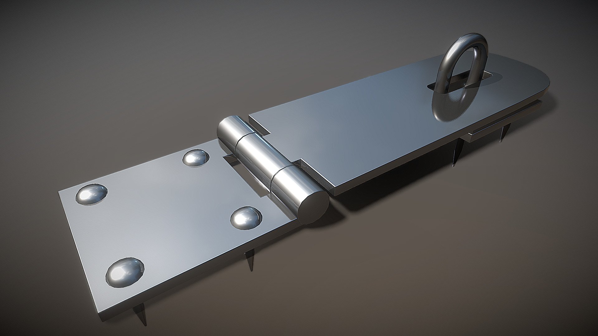 Hasp High-Poly and Animated 3d model