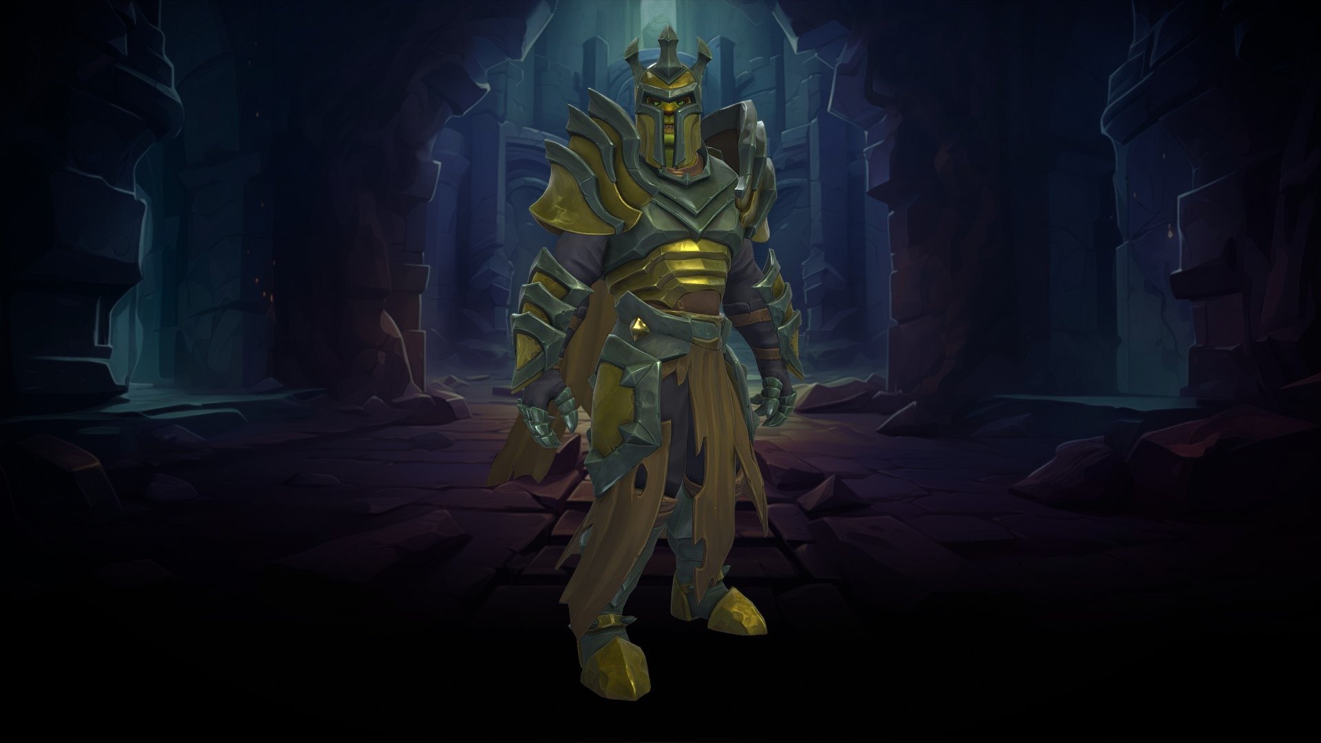 Stylized Orc Male Dungeon Knight(Outfit) 3d model