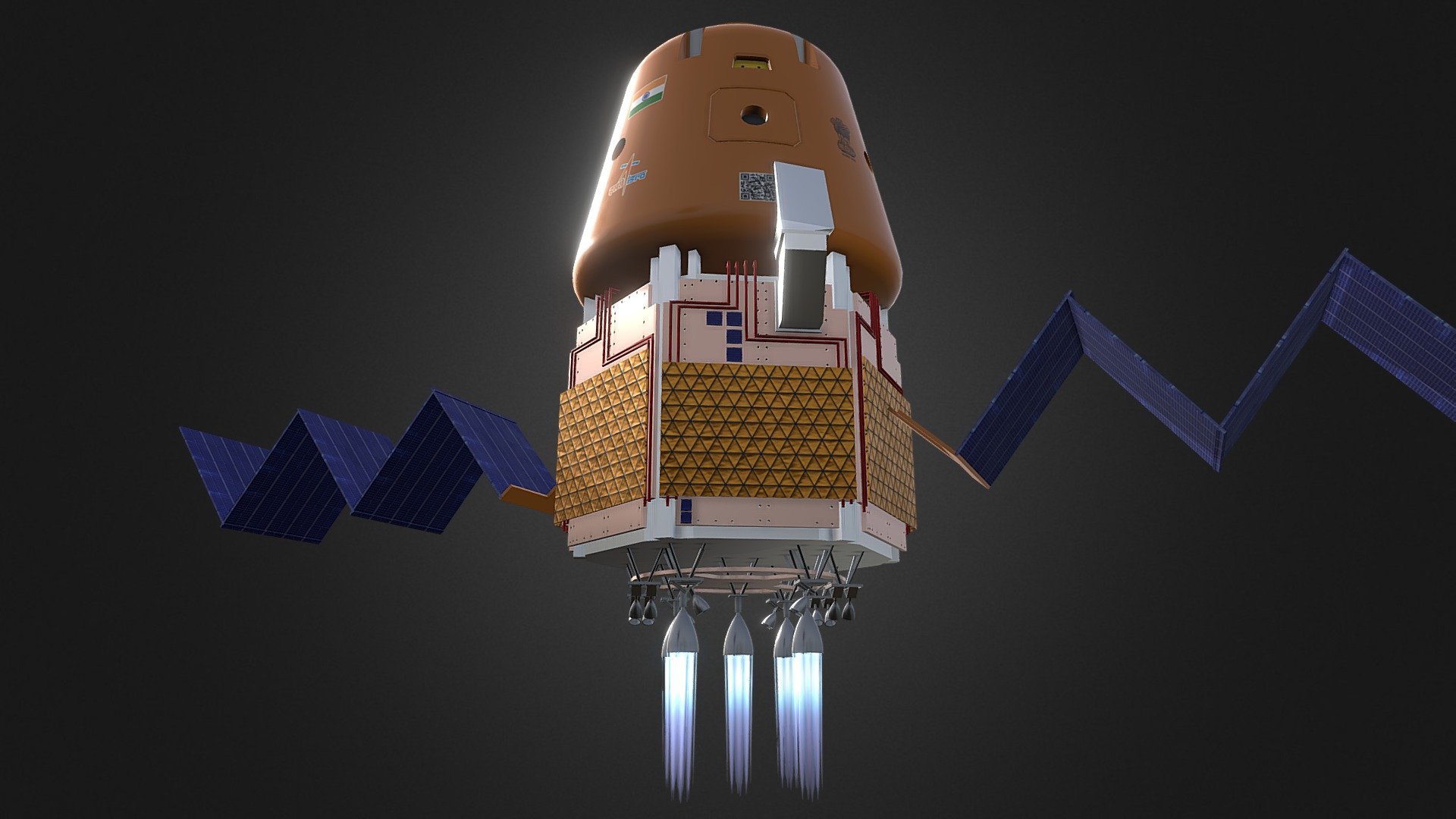 ISRO Gaganyaan 3d model