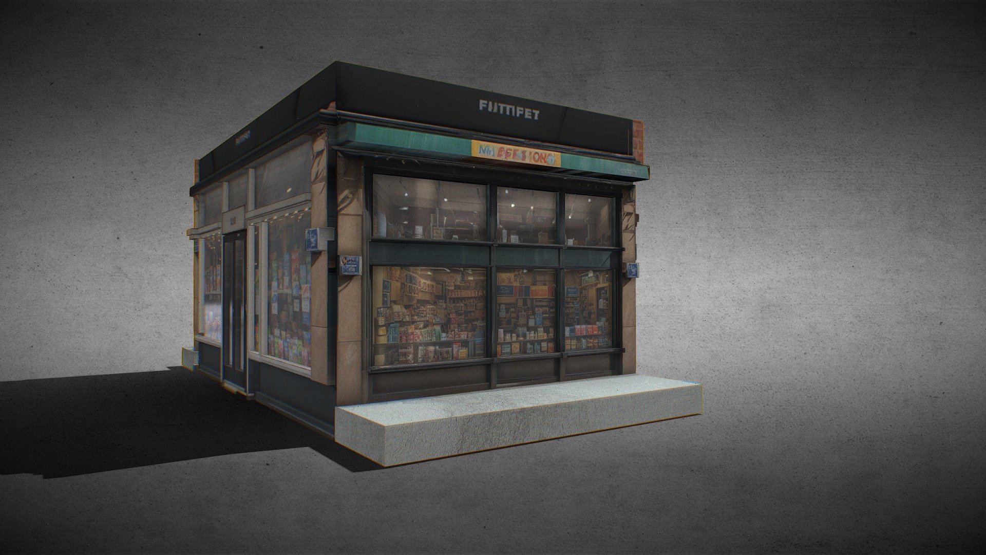 CONVENIENCE STORE NEW_YORK 3d model