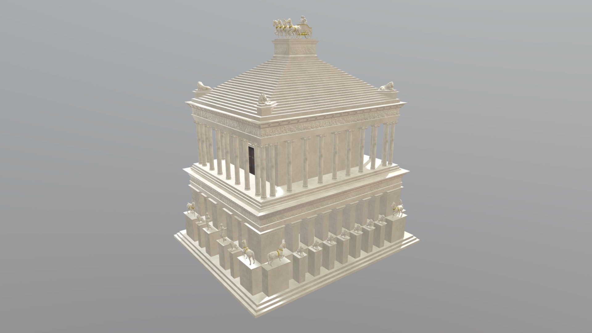 Mausoleum at Halicarnassus 3d model