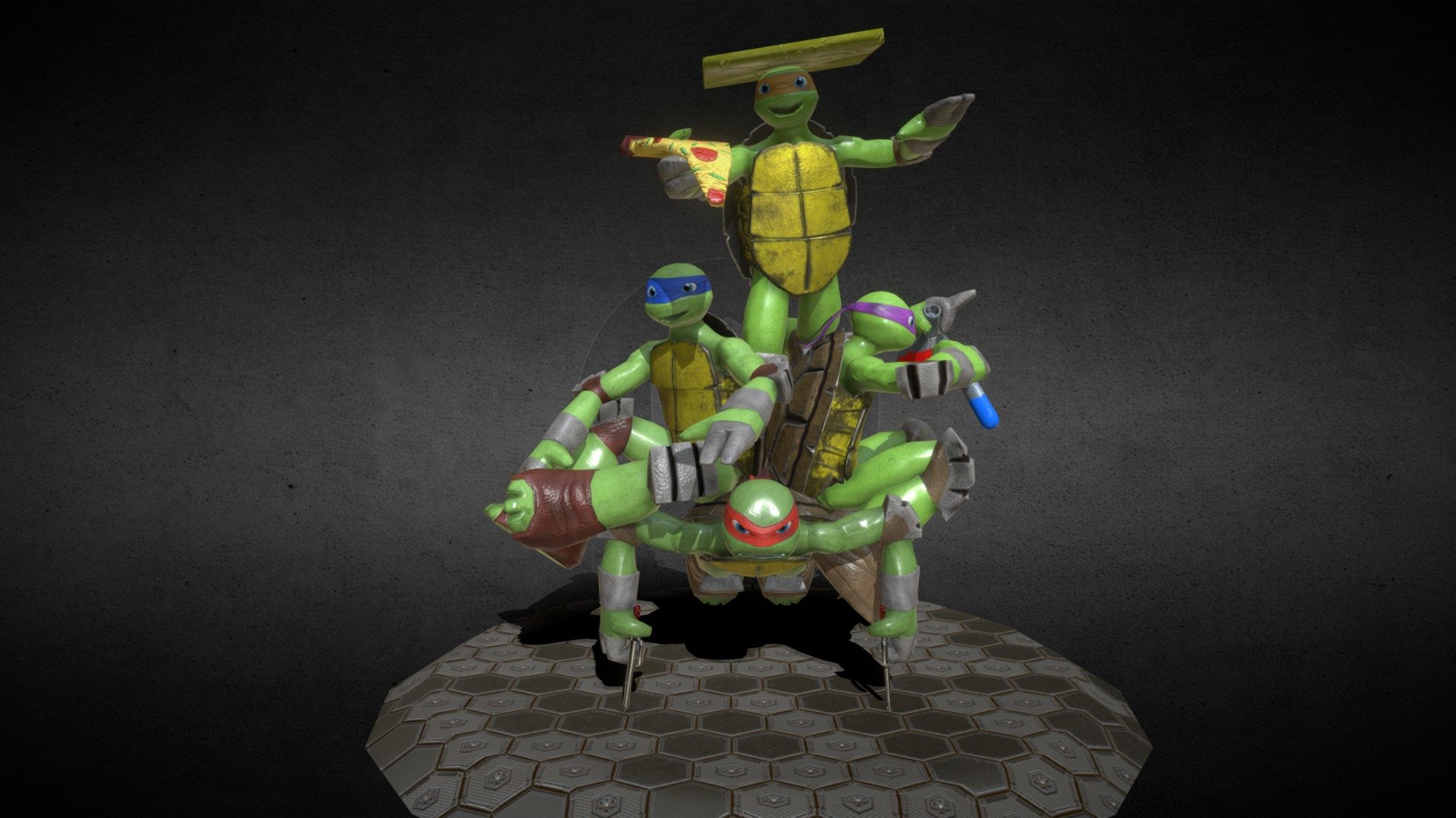 TMNT Tortugas Ninja 3d model