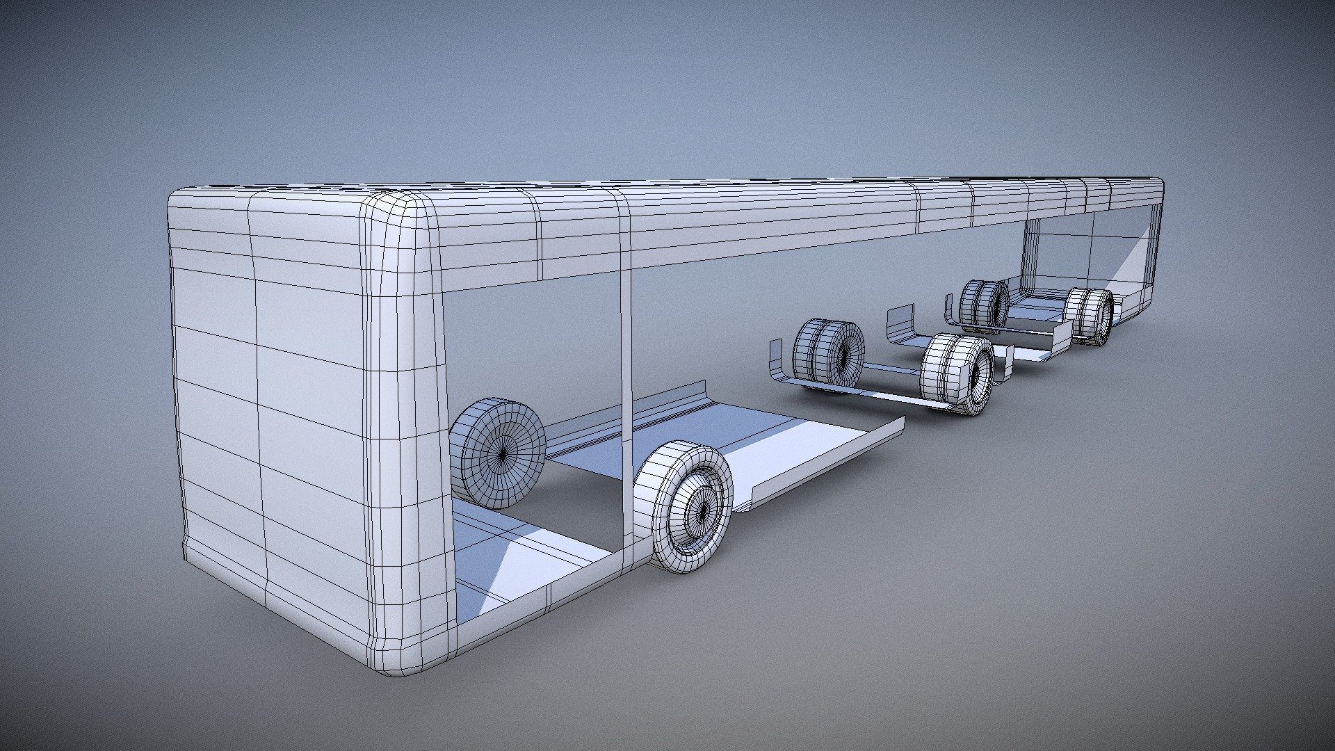 Long RNV City Bus (WIP-1) 3d model