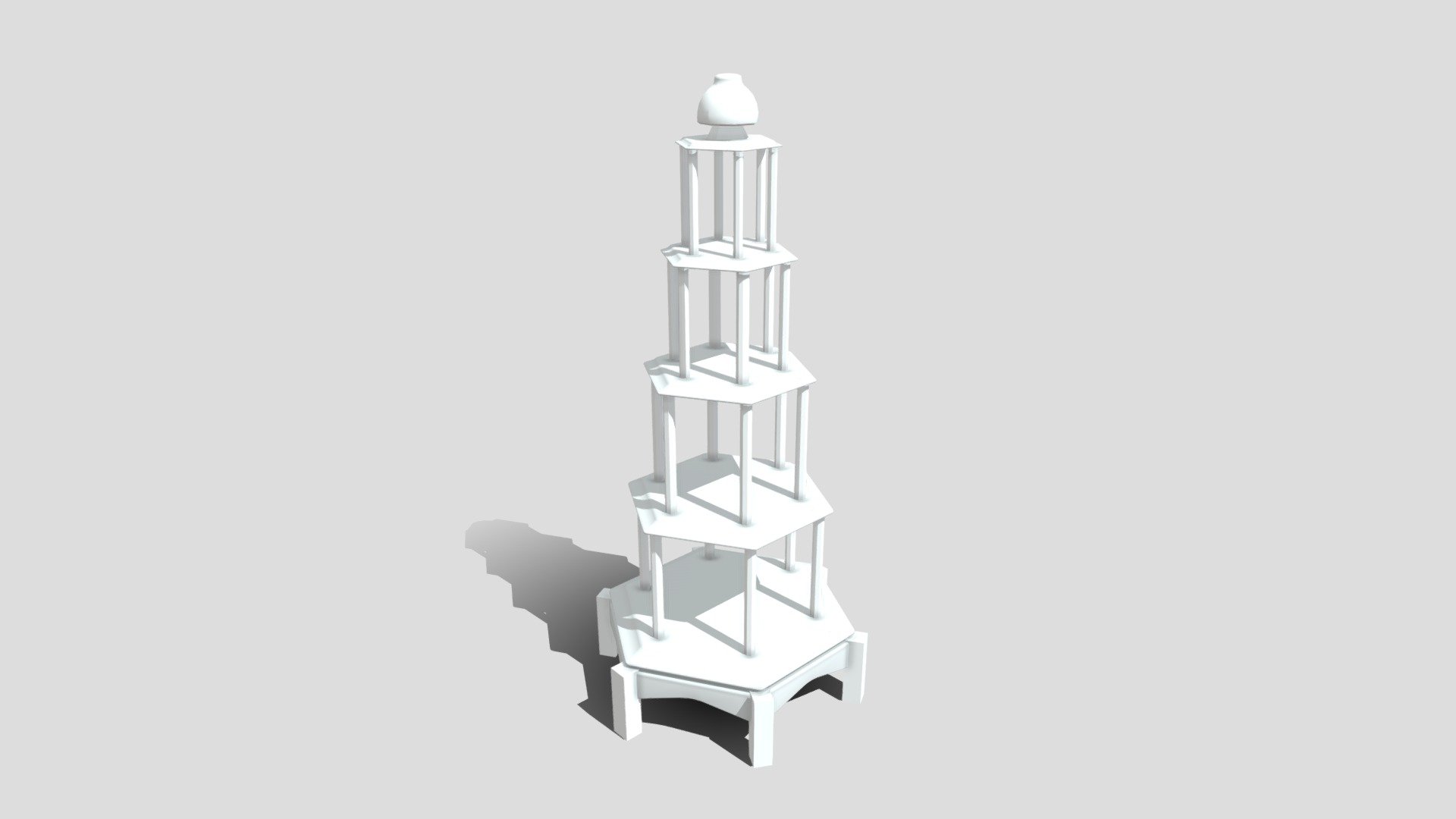 Christmas Wood Pyramid (Wip-1) 3d model