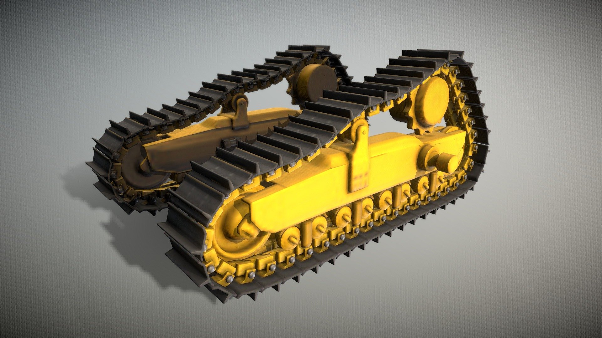 Rig-Test (1) Bulldozer Undercarriage 3d model