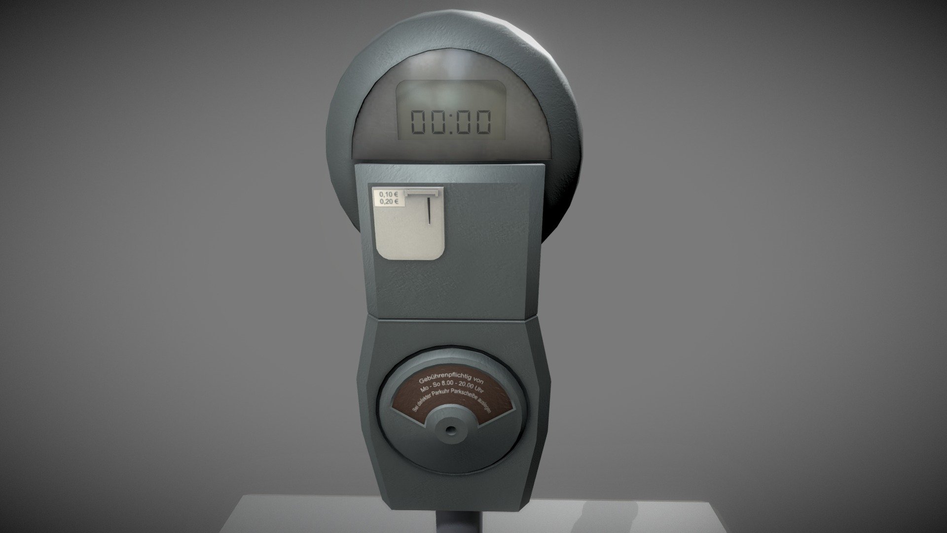 Parking meter / Parkuhr 3d model