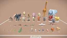 Basic Animals Lowpoly