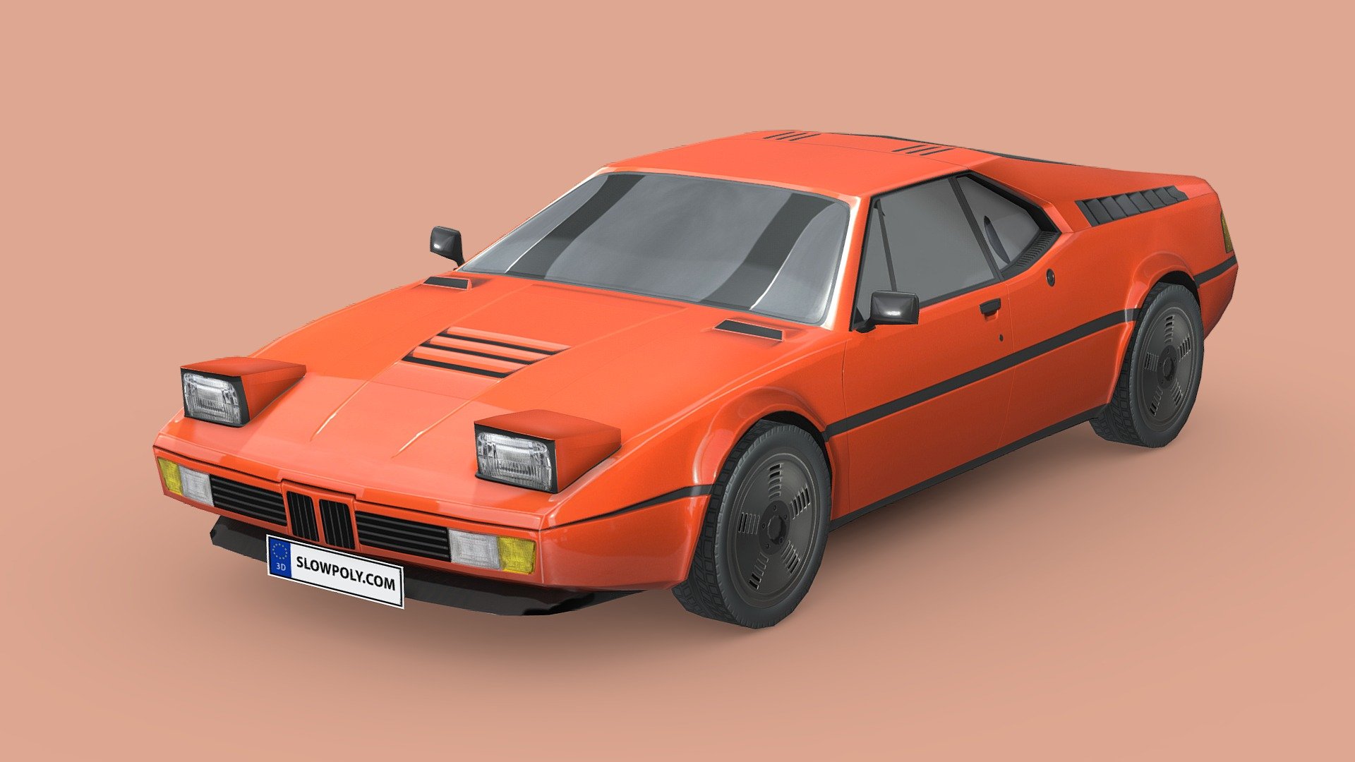 BMW M1 1978 3d model