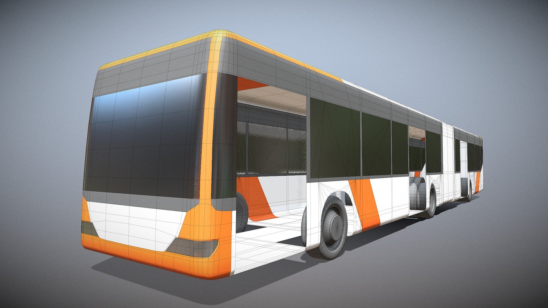 Long RNV City Bus (WIP-2) 3d model