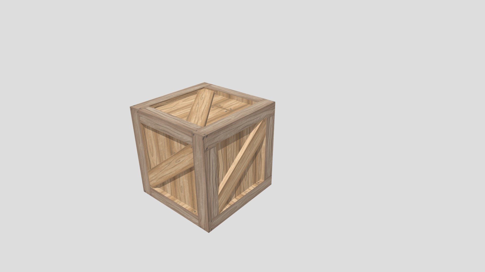 wood box 3d model