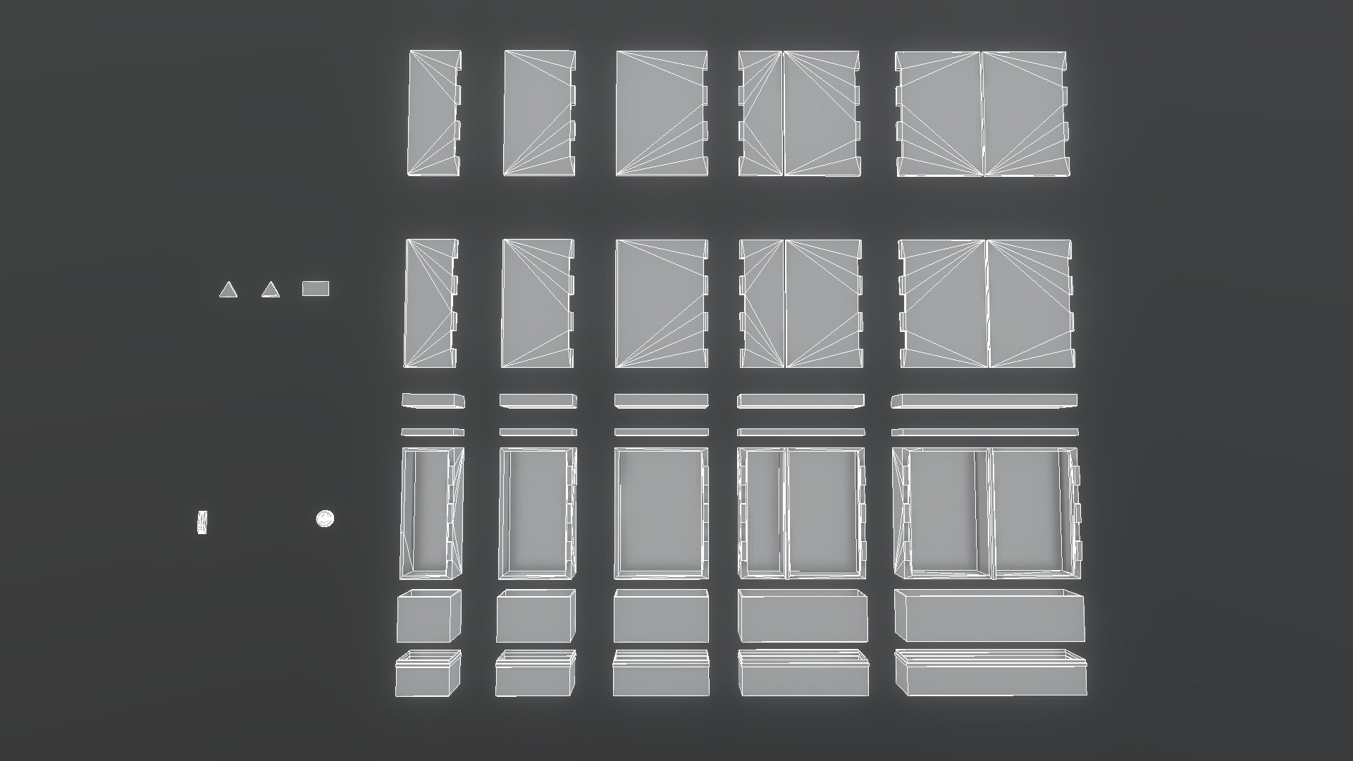 Modular Cable Distribution Cabinet-Set WIP-5 3d model