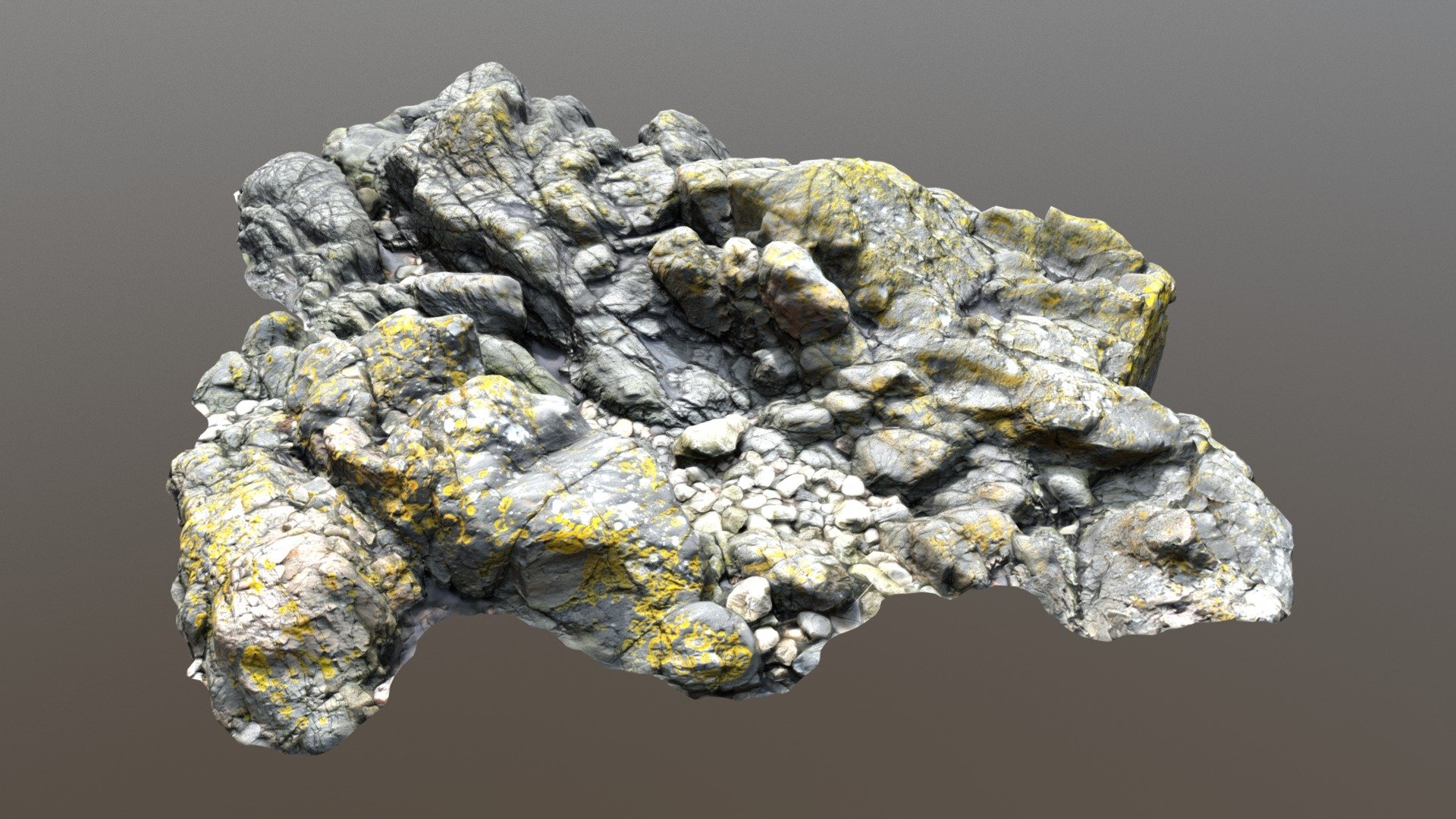 Nature Rock Cliff L 3d model