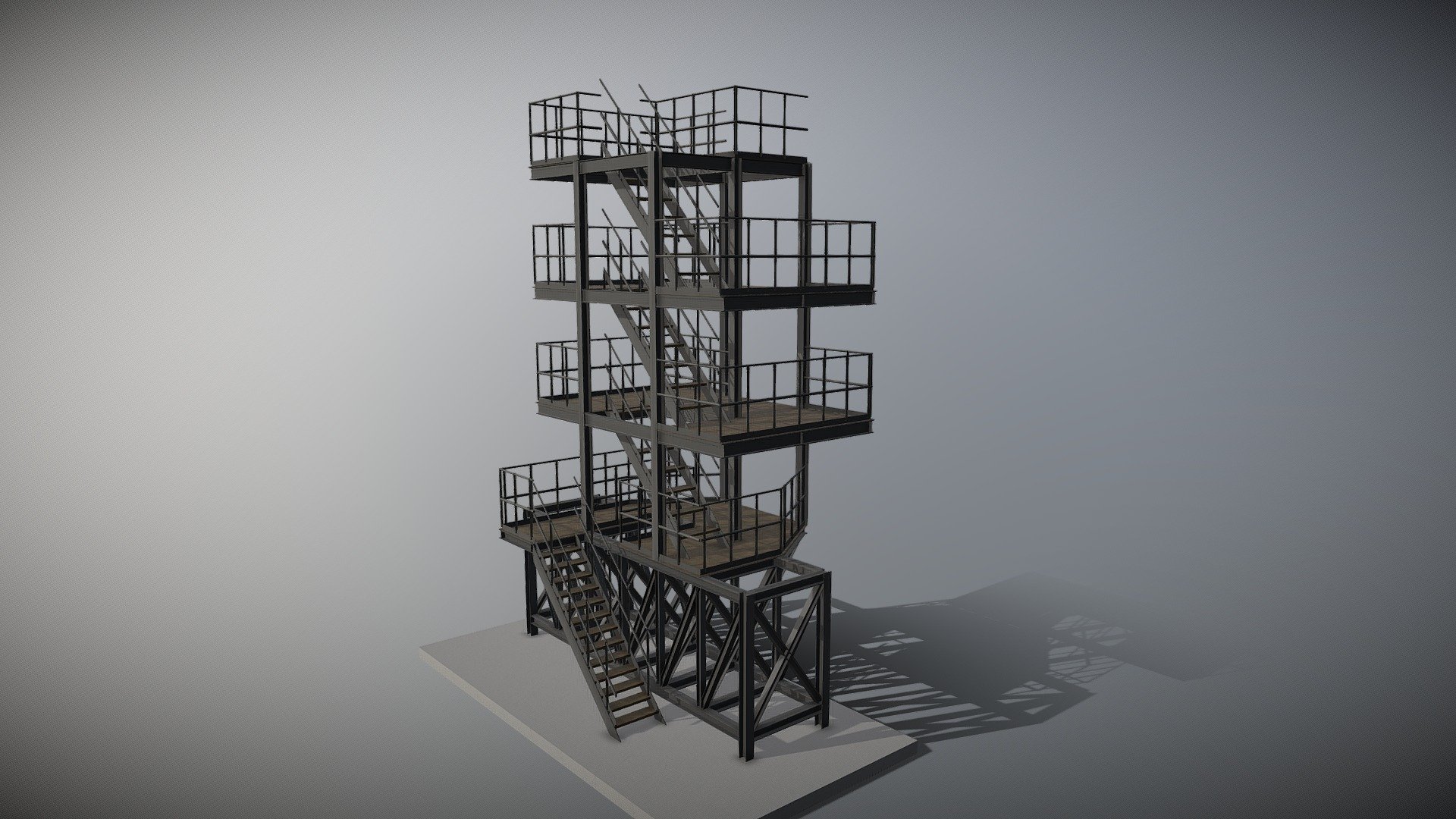 Industrial building 22ib06 3d model