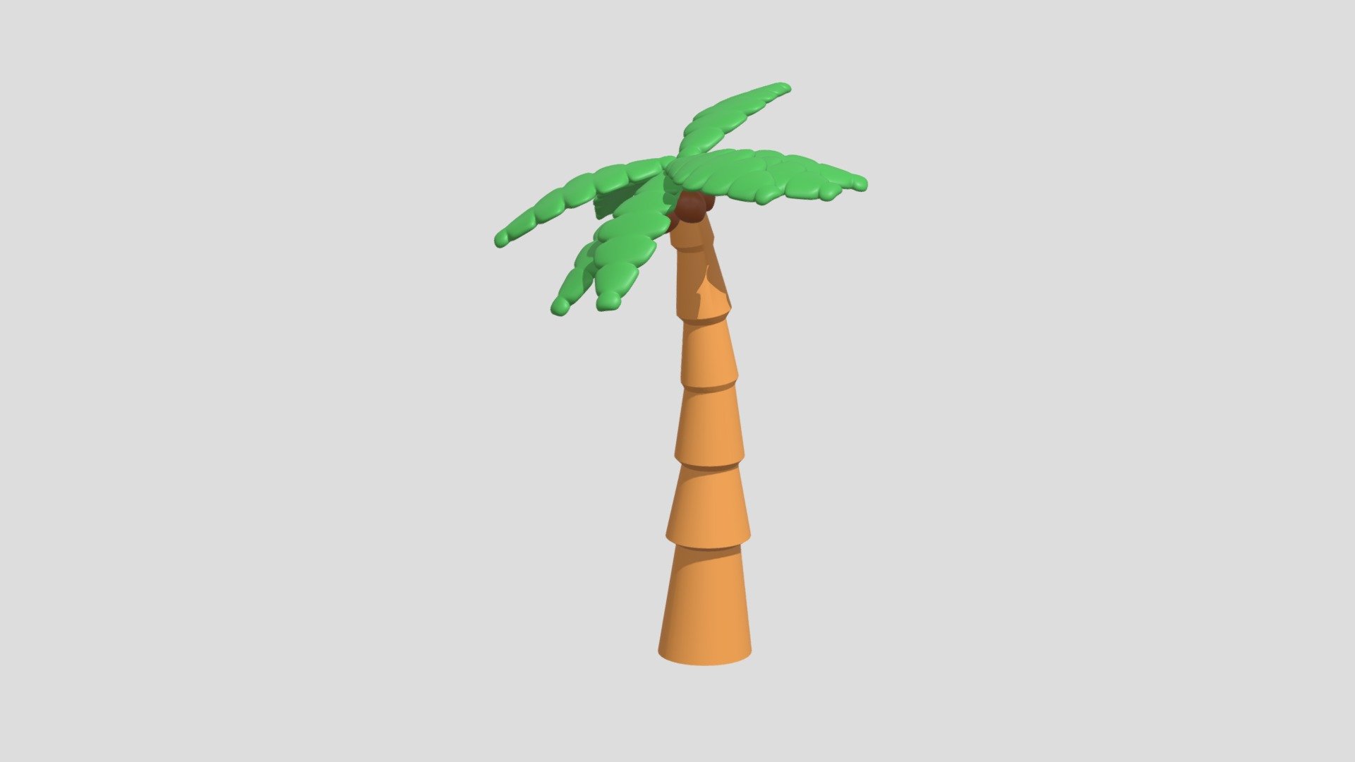 Cartoon Palm Tree 3d model