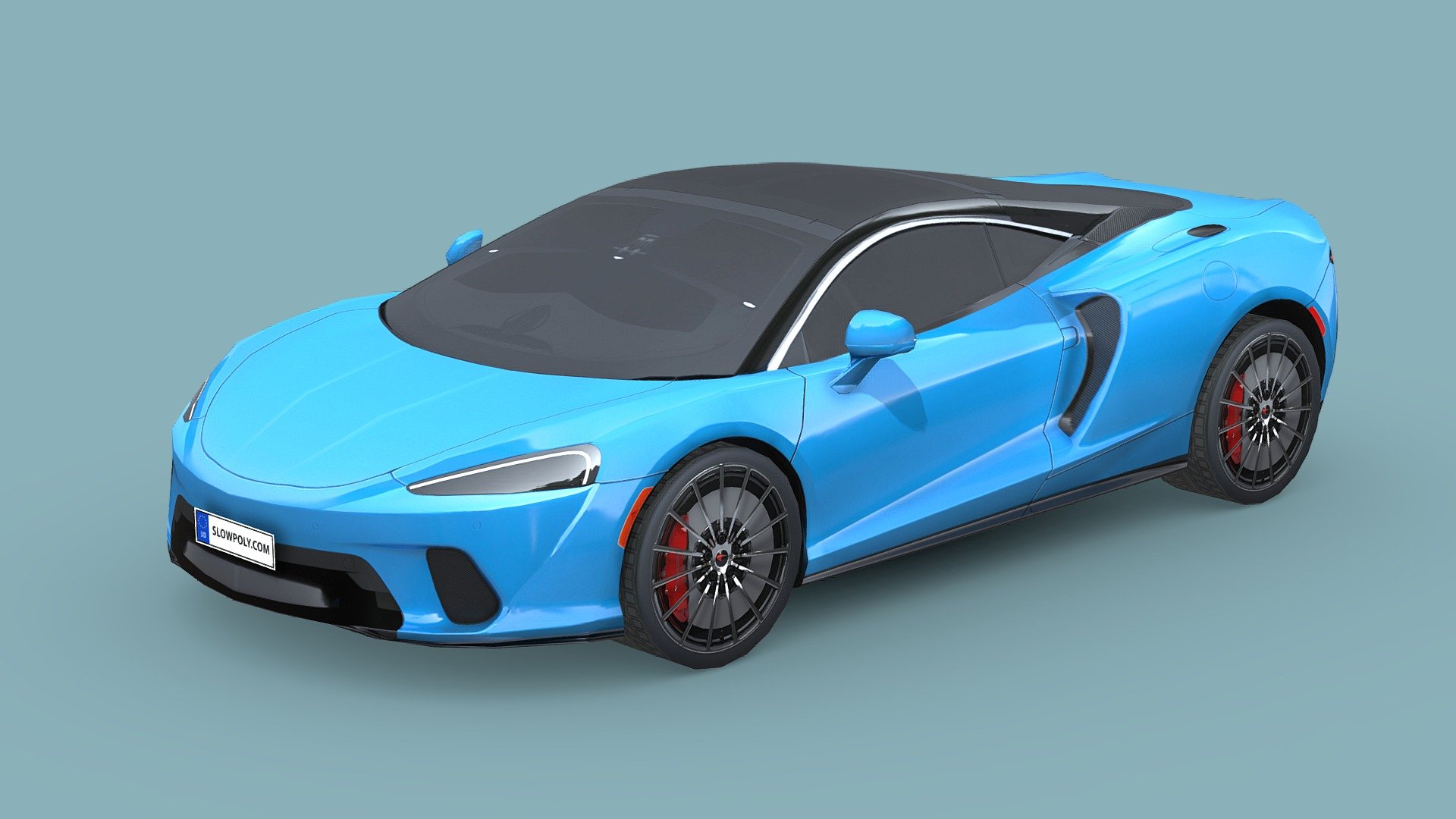 McLaren GT 2020 3d model