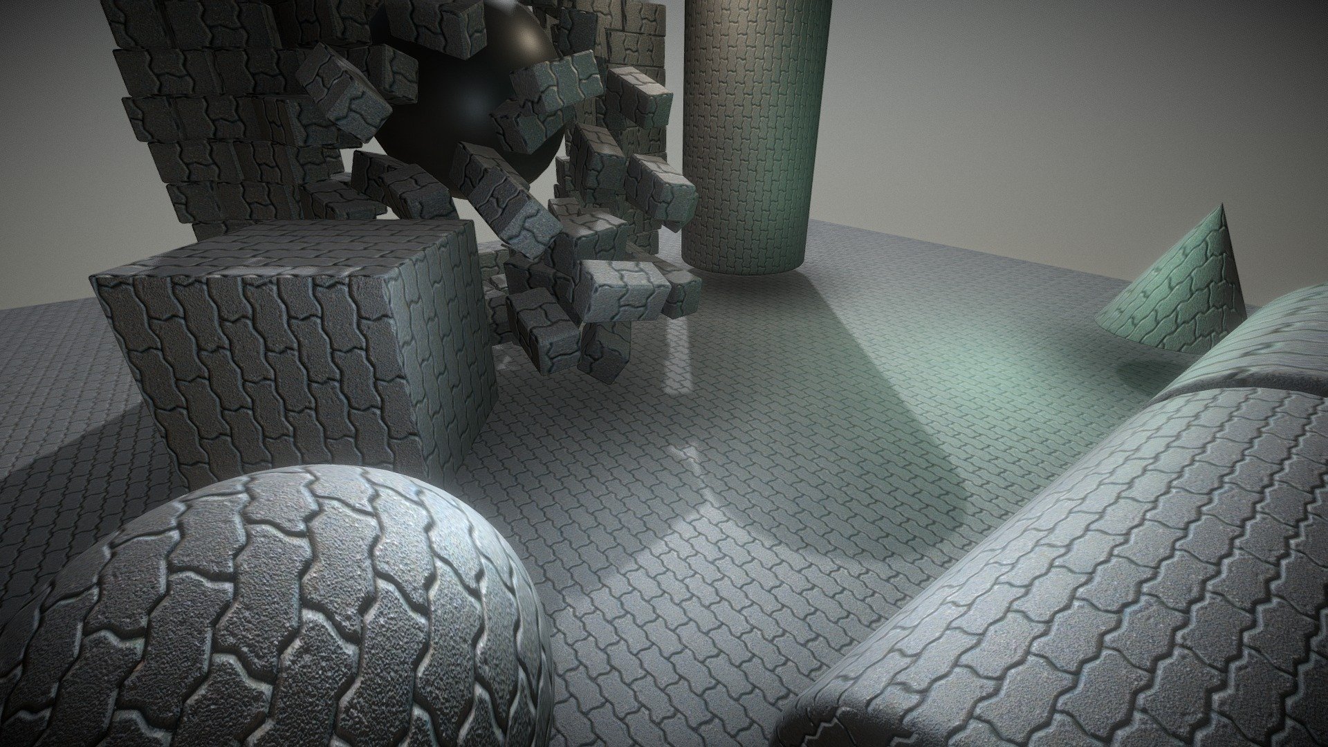 Cobblestone 6 | Texture Set (17) 3d model