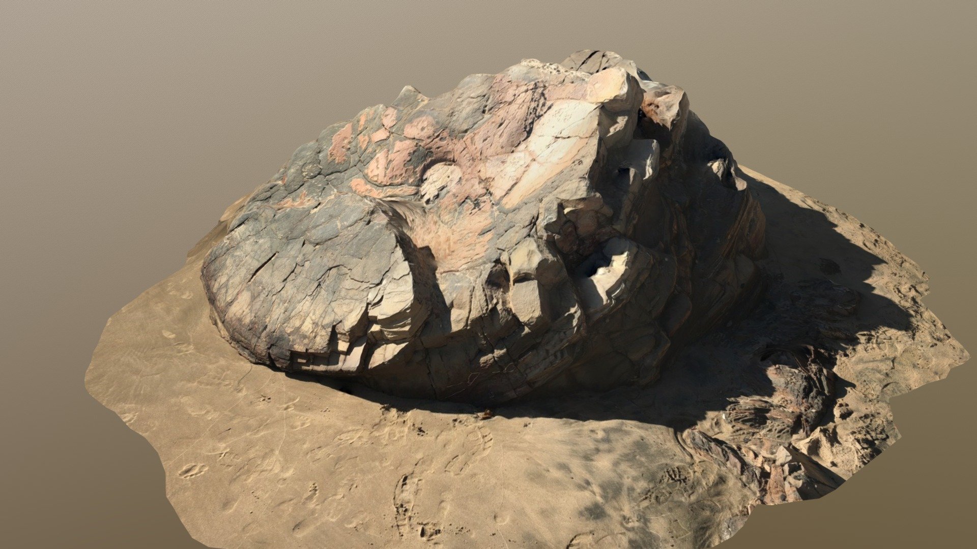 Beach rock 3d model