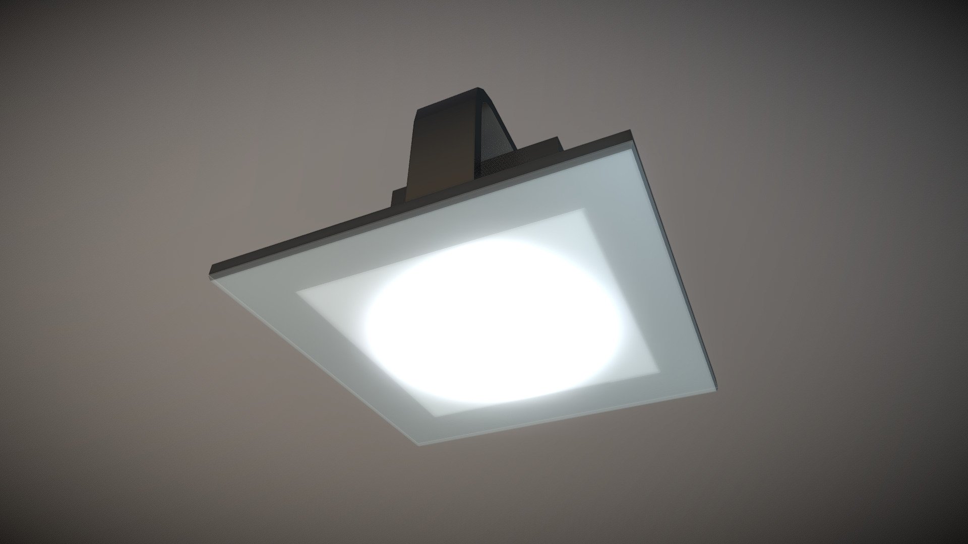 Low-Poly Ceiling Lamp 3 3d model