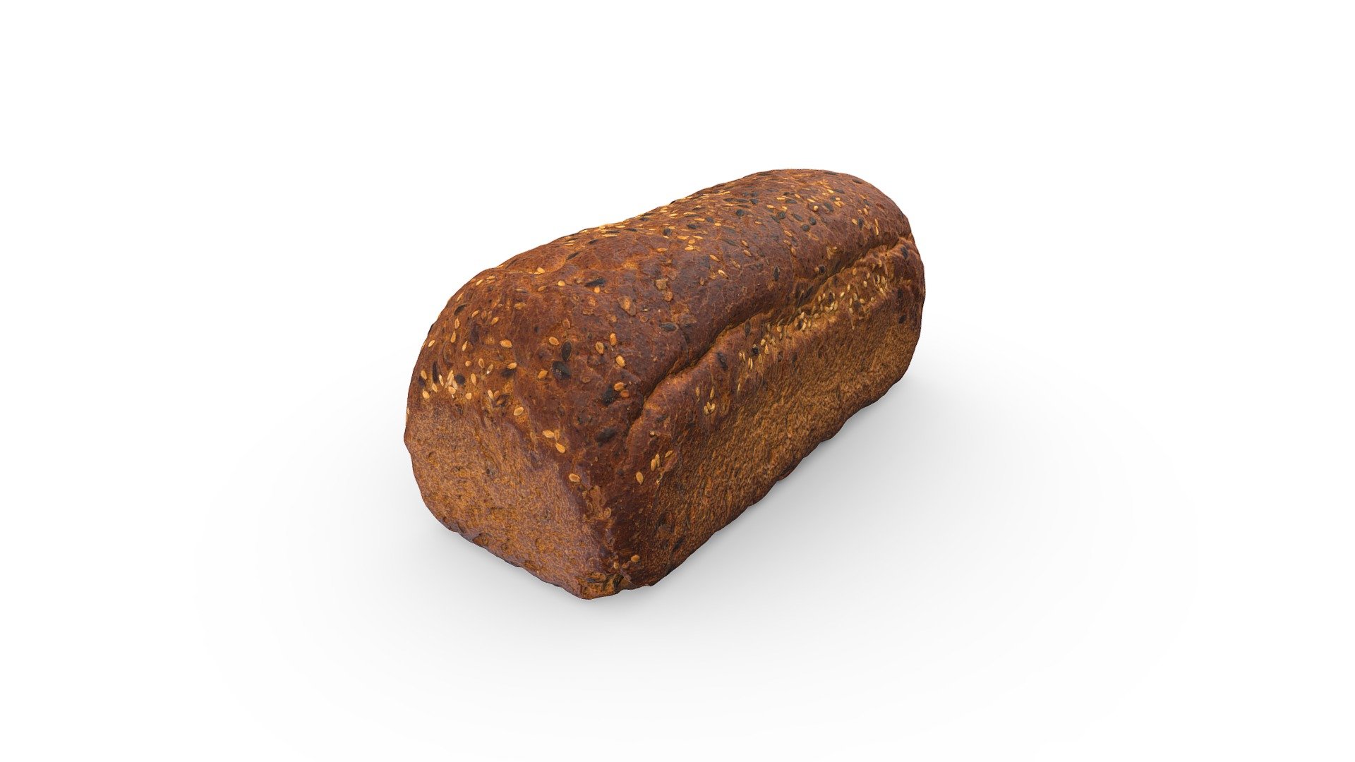 Bread with Sunflower Seeds 3d model