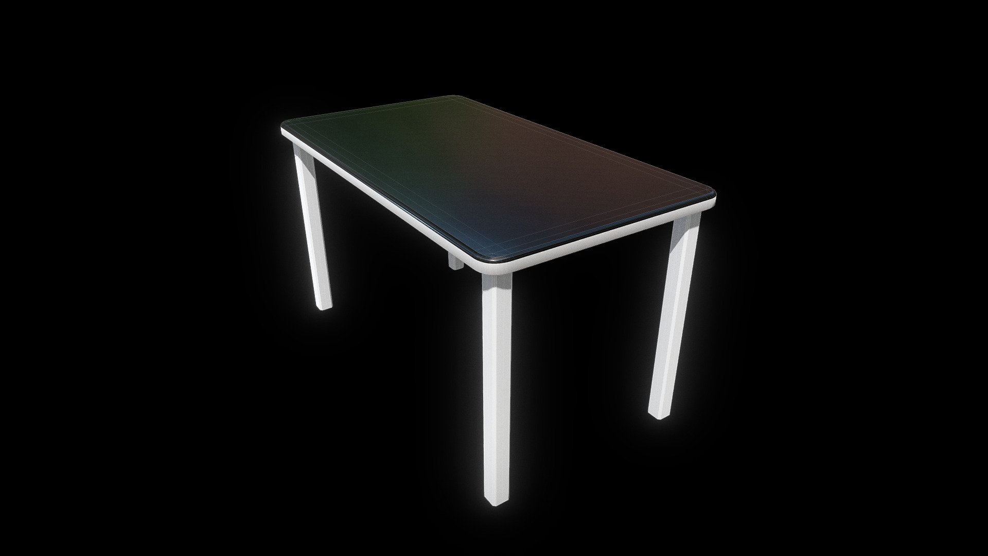 Low-Poly Table 3d model