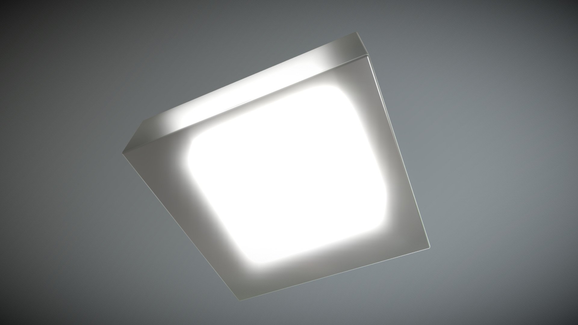 Low-Poly Ceiling Lamp 2 3d model