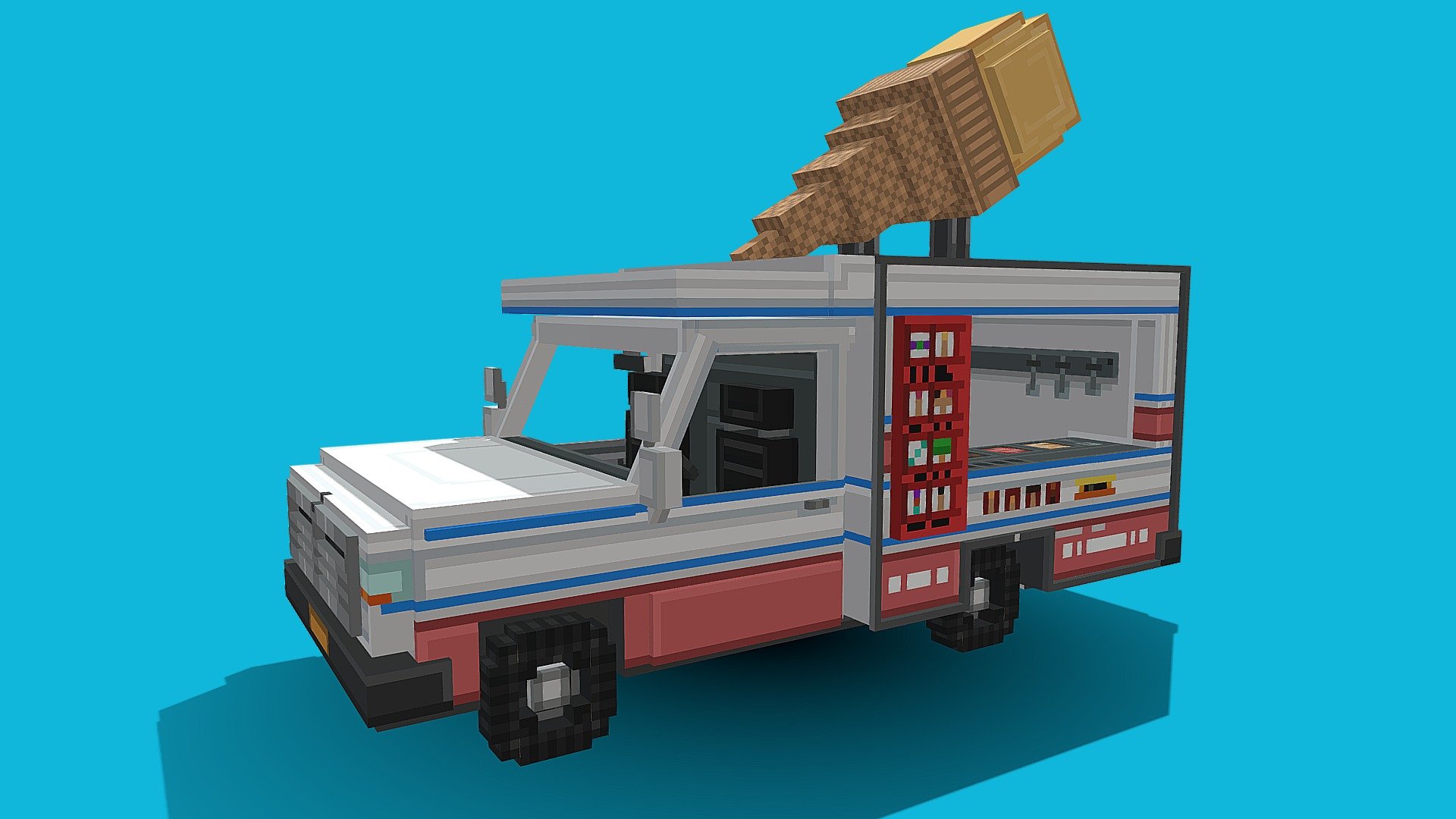 Ice Cream Van 3d model