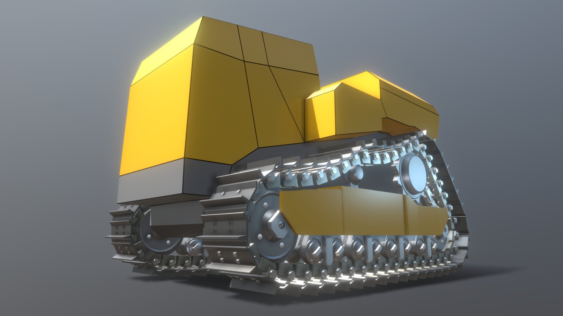 Bulldozer Undercarriage (Wip-3) 3d model