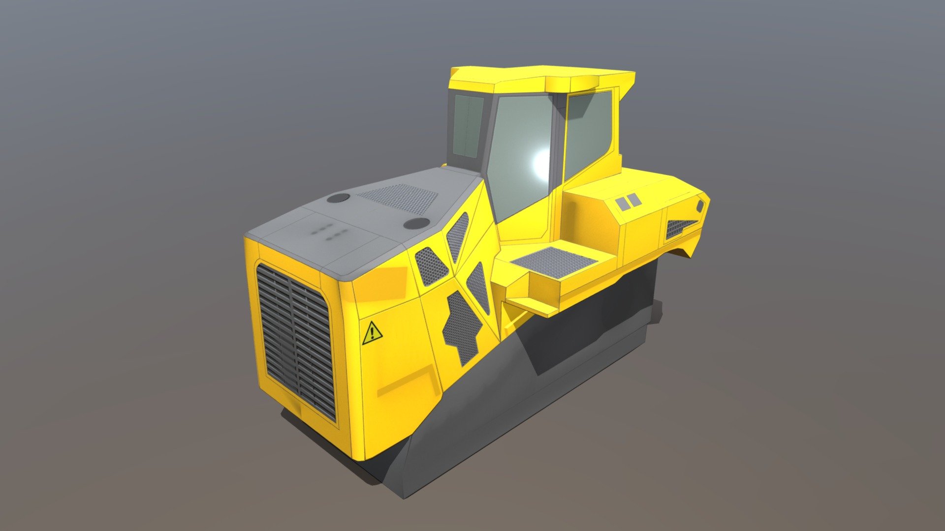 Bulldozer Low-Poly and Textured (Wip-1) 3d model