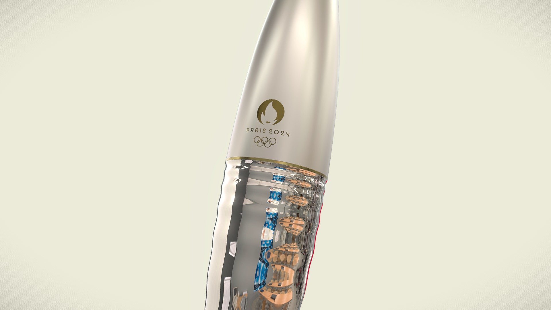 Paris 2024 Olympic games Torch 3d model