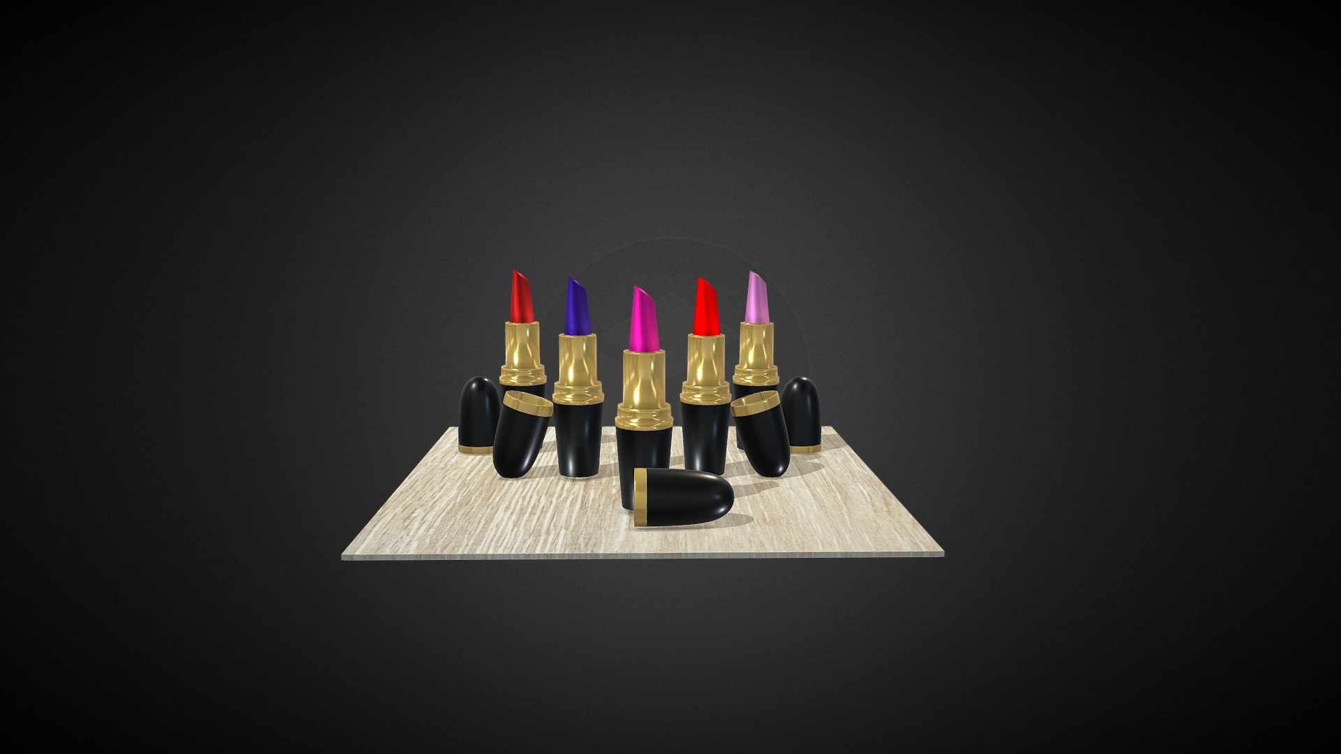 Lipsticks 3d model