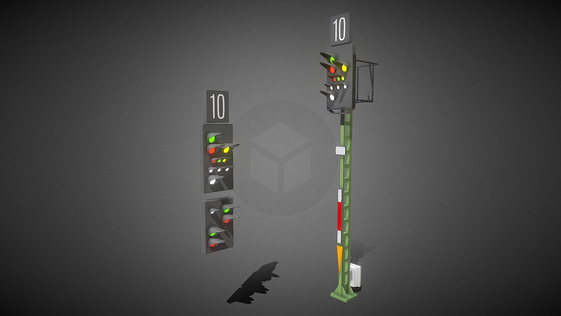 Modular KS Railway Signals (WIP-1) 3d model