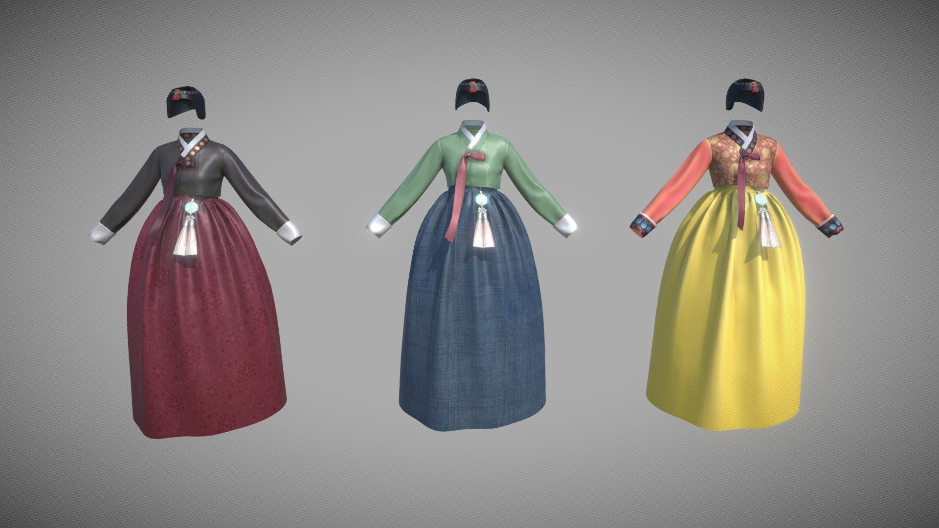 Hanbok 3d model