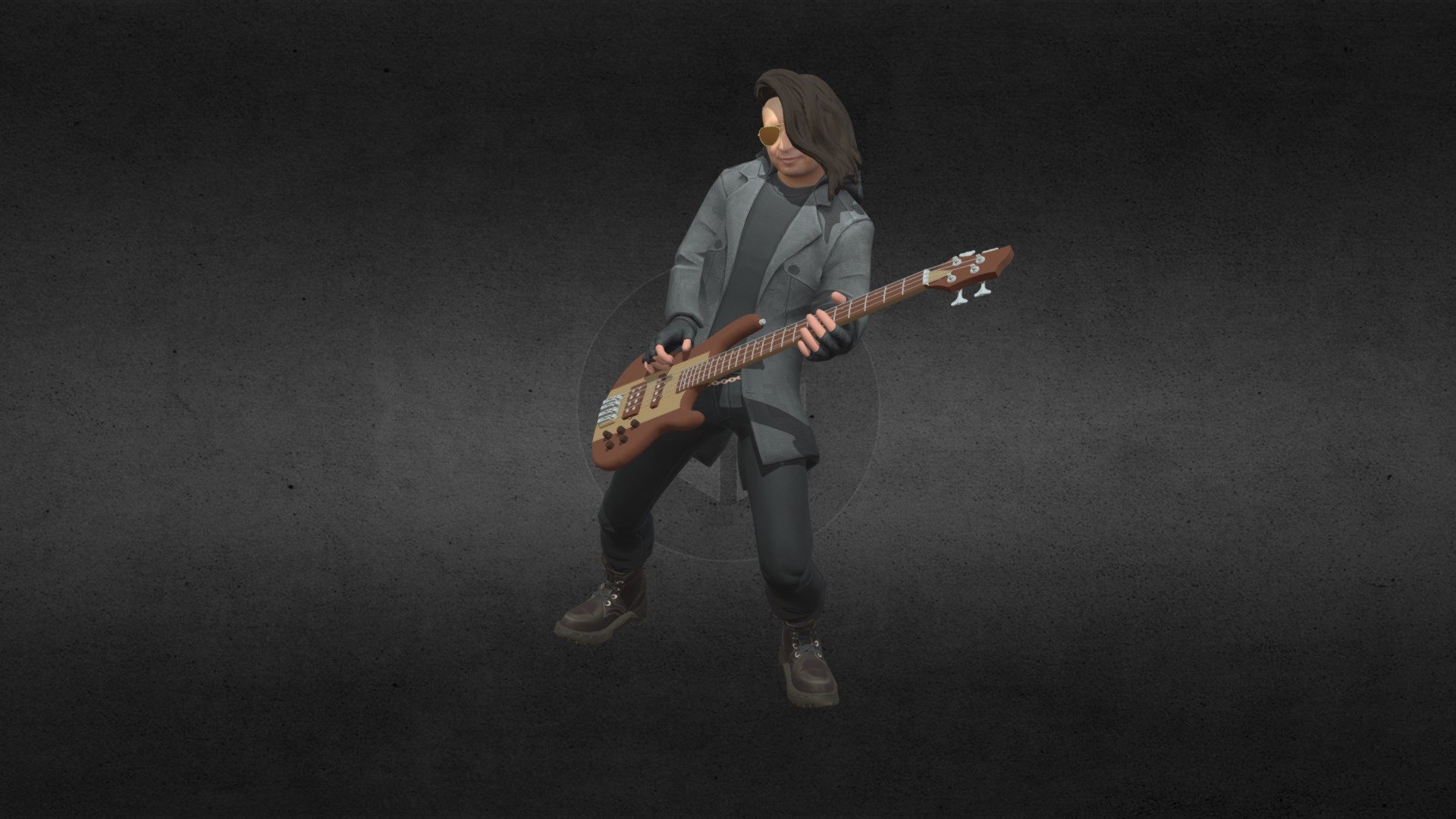 Bass Rock Player 3d model