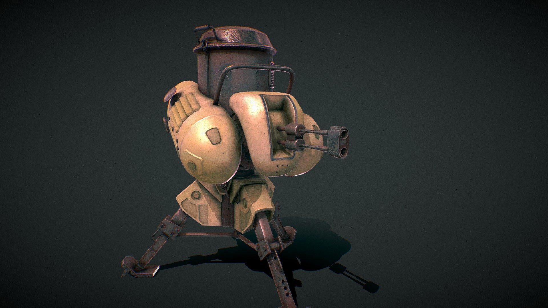 Fallout 4 Automated Turret 3d model