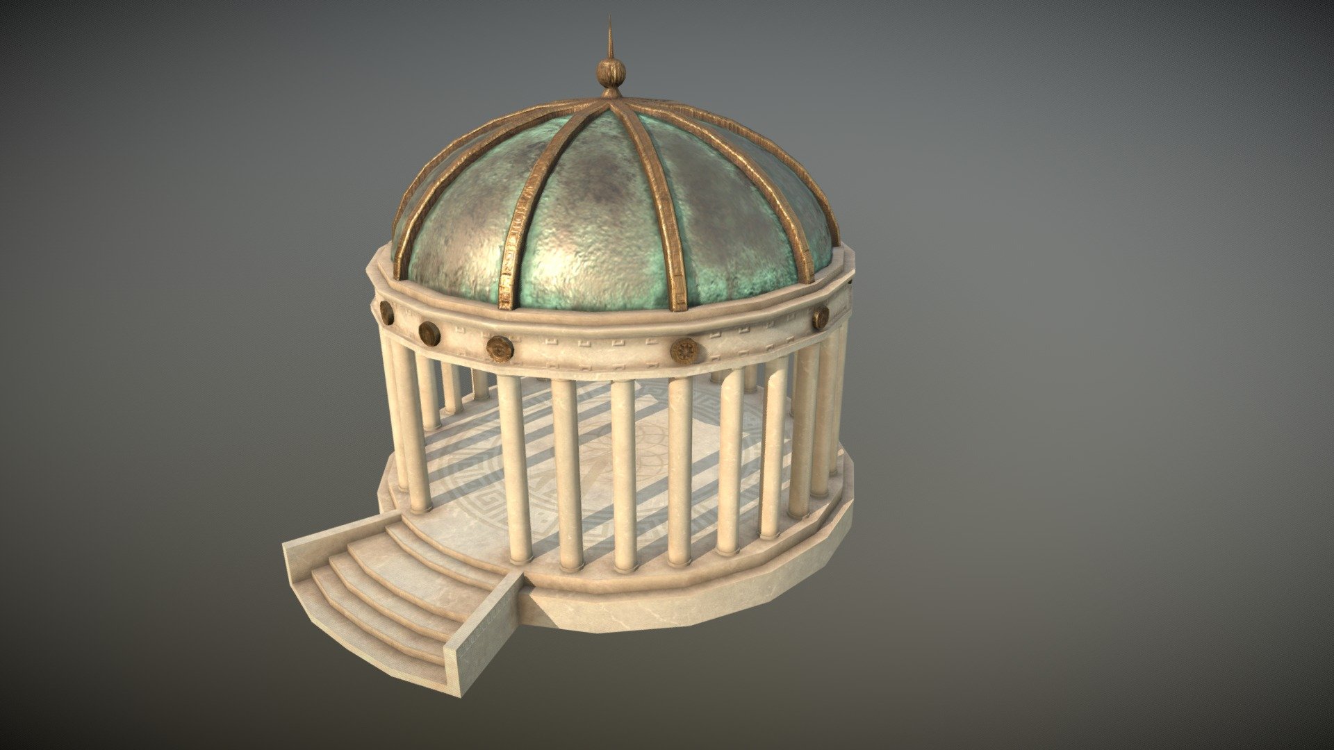 Greek Temple 3d model