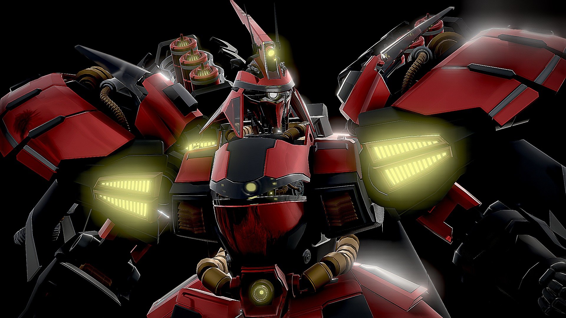 Geug Sazabi Msn-04 Gundam 3d model