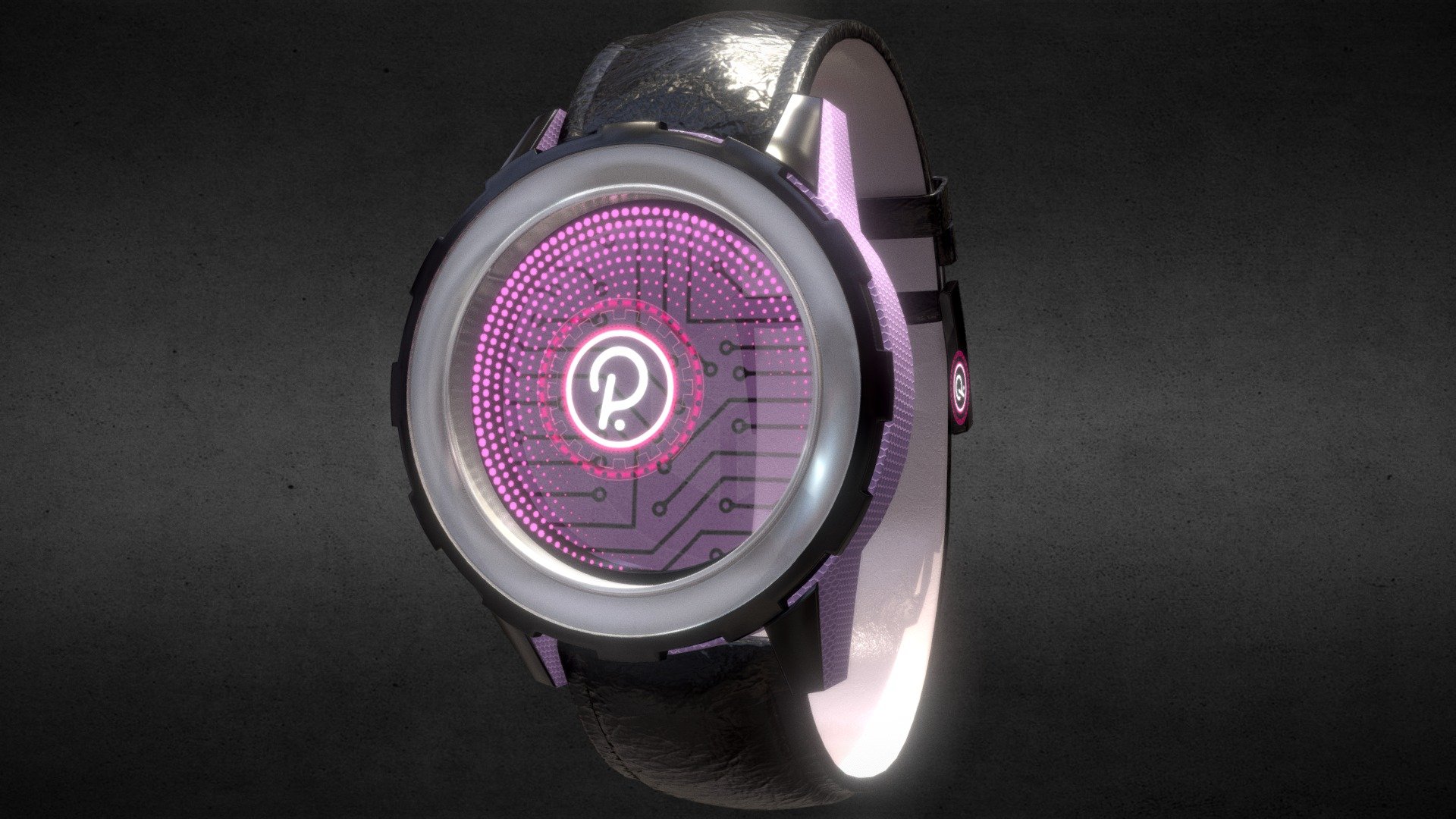 Polkadot coin Watch 3d model