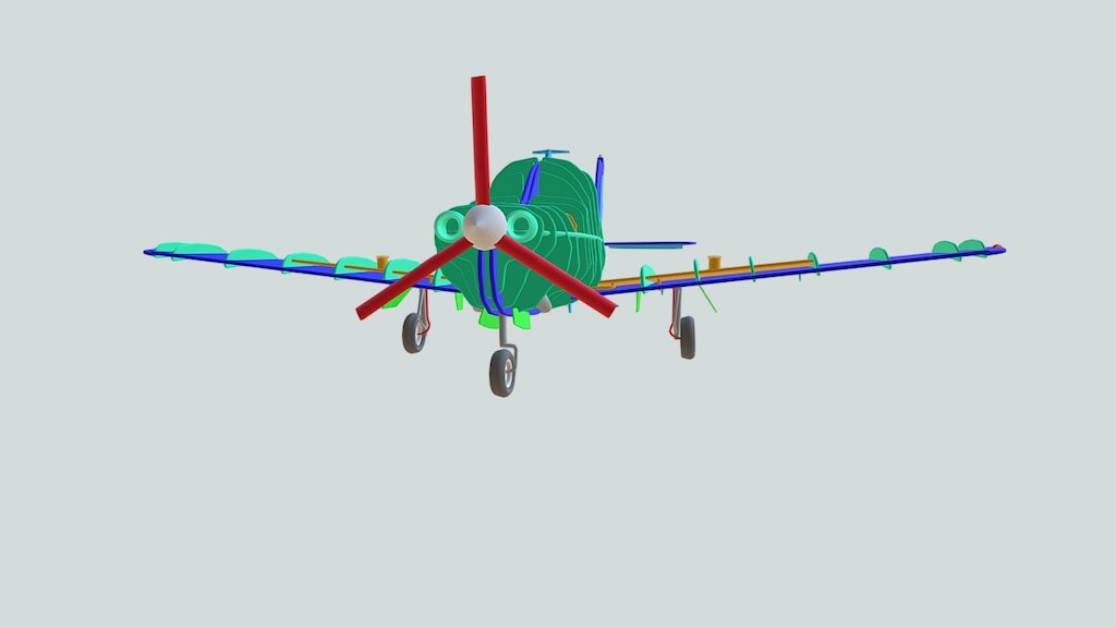 Gravity Sketch -Aircraft cross sectioned 3d model