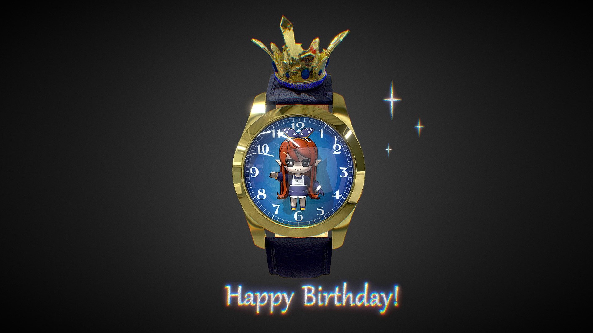 B-day Watch for AR-Watches Ishkhanuhi 3d model