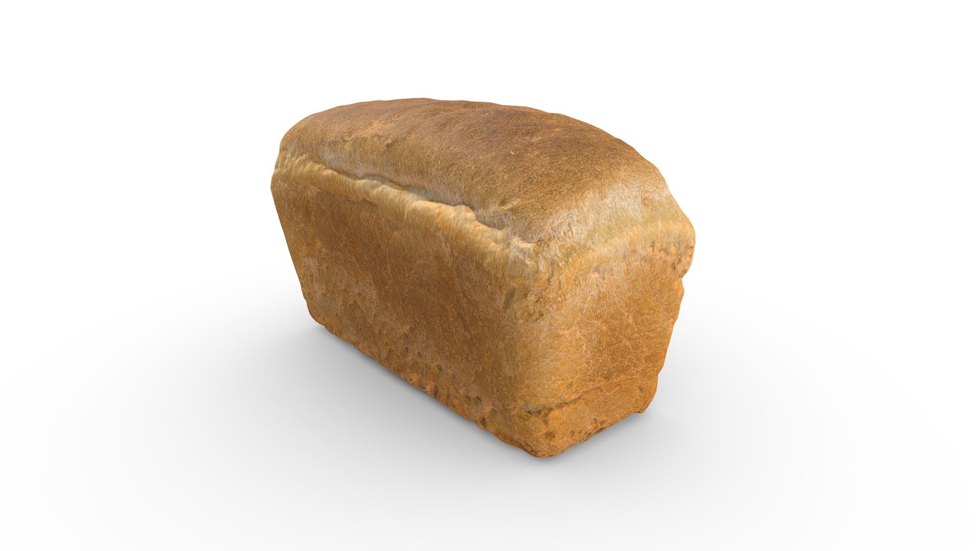 Loaf of Wheat Bread 3d model