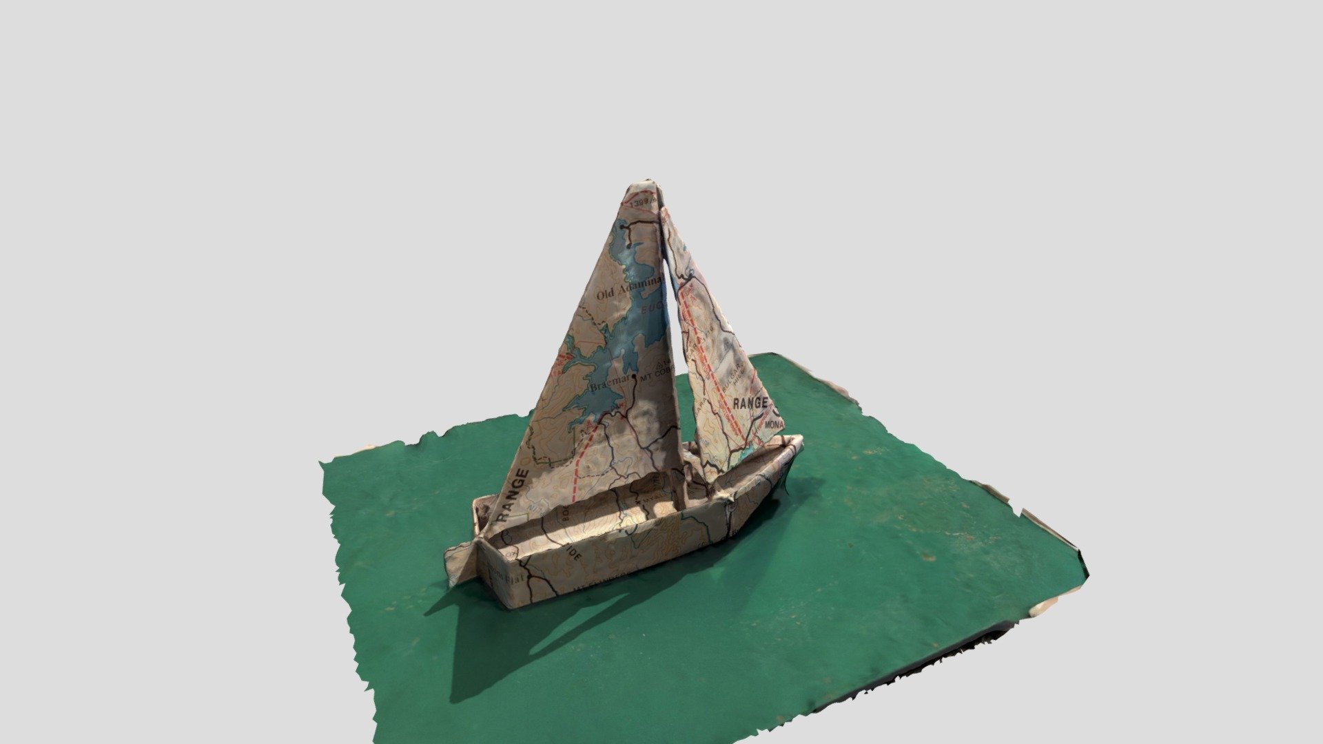 Paper Yacht 3d model