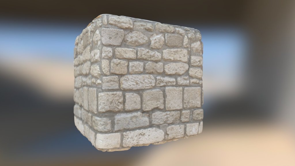 Photogrammetry PBR Texture Stone Wall 2 3d model