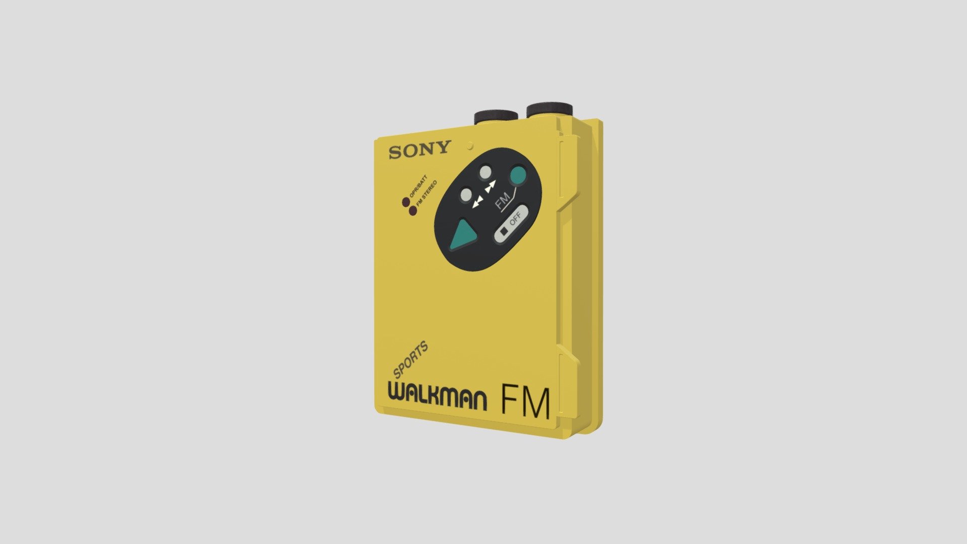 Sony Walkman WM-F5  Sports 1983 3d model