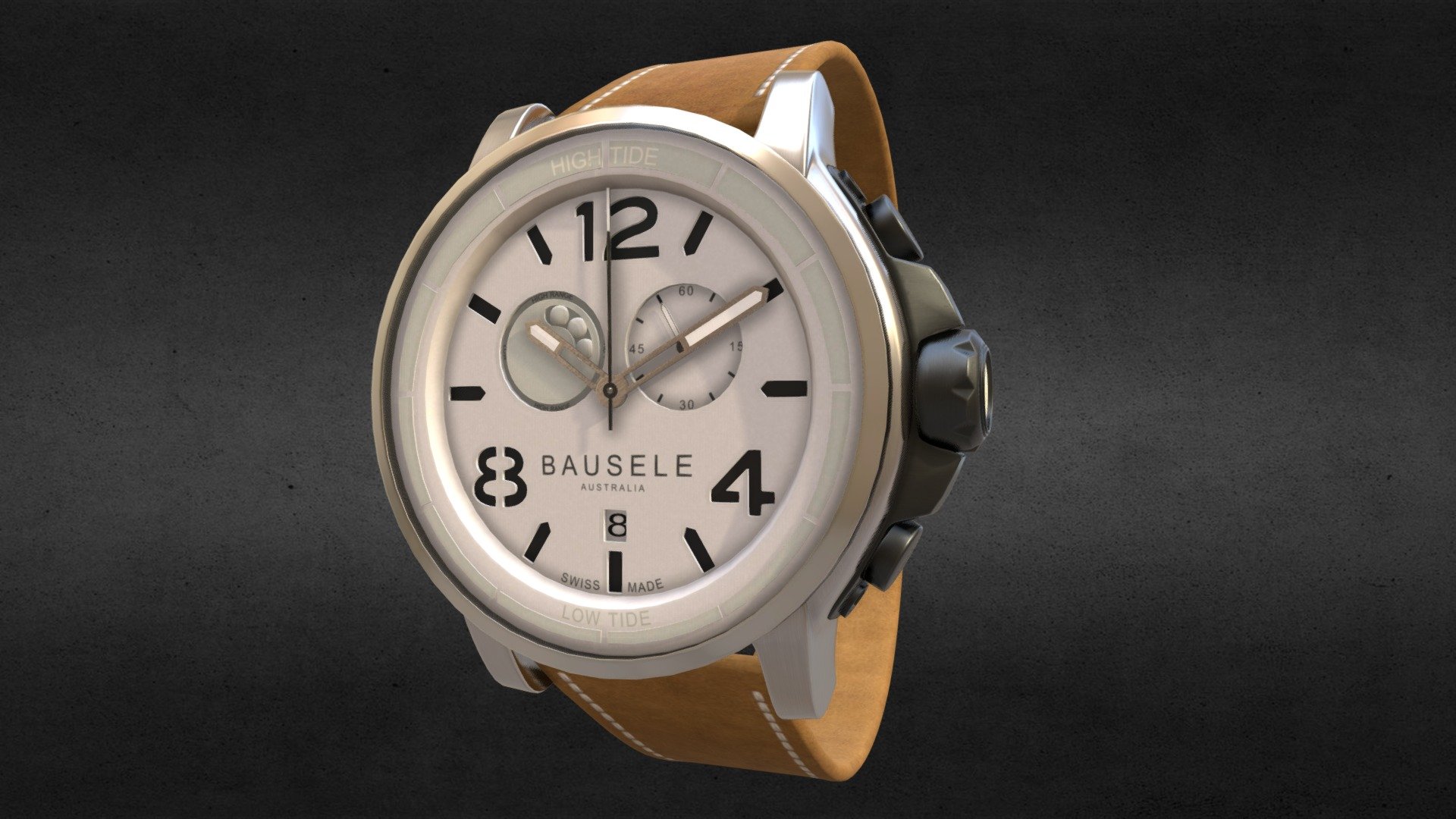 Bausele Oceanmoon Watch 3d model