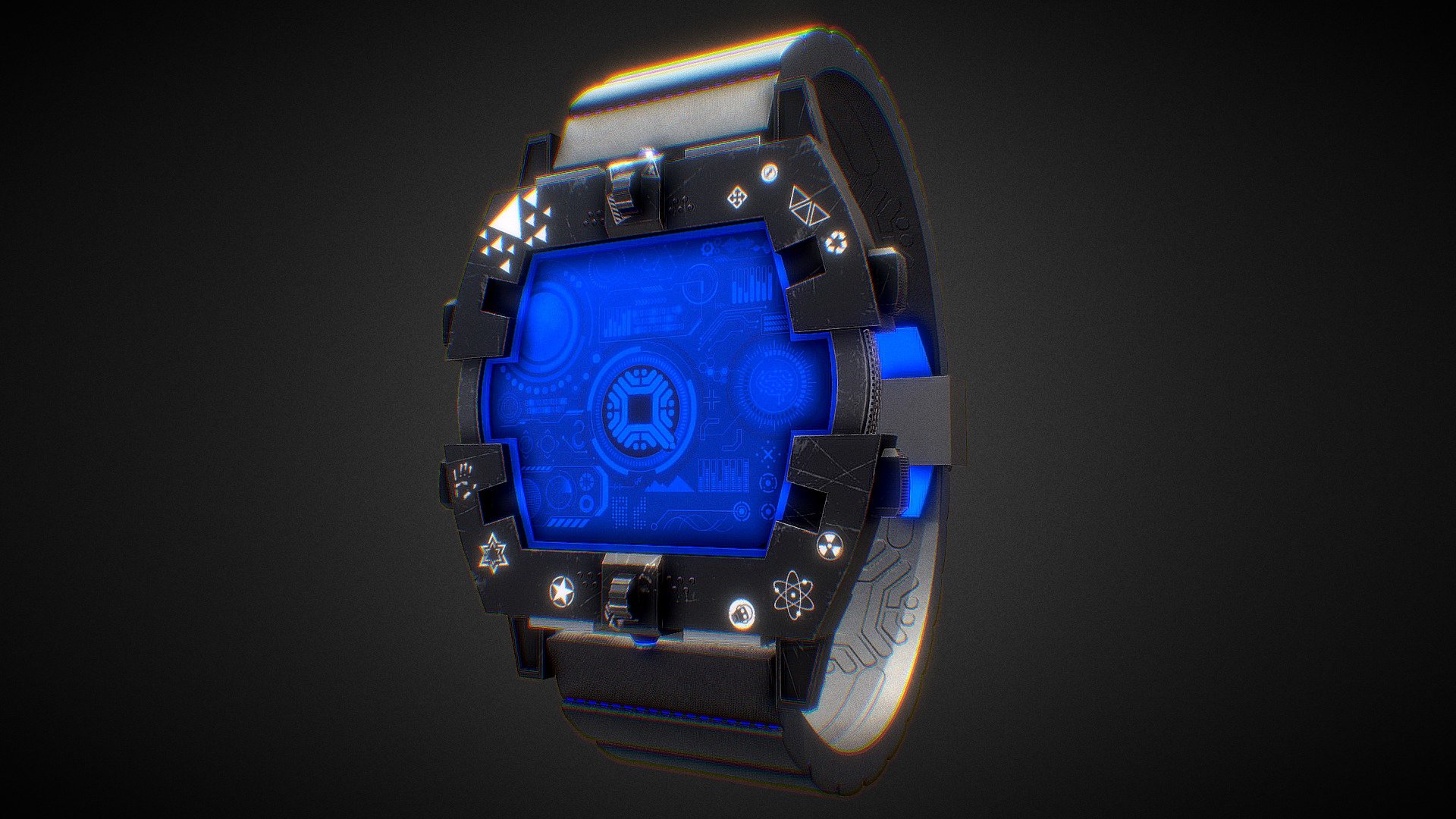 Qtum Coin Watch 3d model